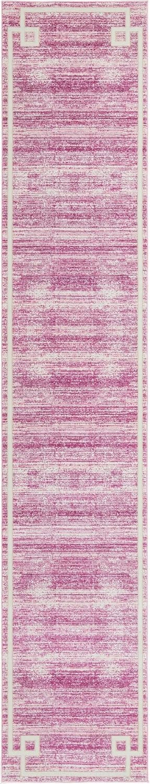 Lenox Hill Pink/Ivory Runner Rug – Uptown Collection (2′ 7″ x 13′ 11″)