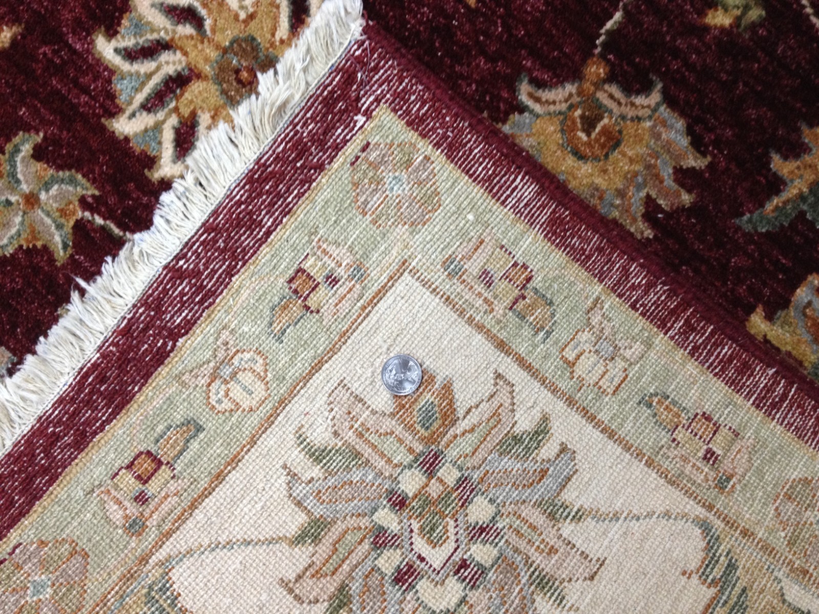 8 x 10 Fine Quality Indo Peshavar Hand Knotted Oriental Rug Wool