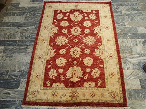 Area Rug Chobi Zeigler Mahal Vege Dyed Hand Knotted Home Carpet (4.11 x 3.3)’