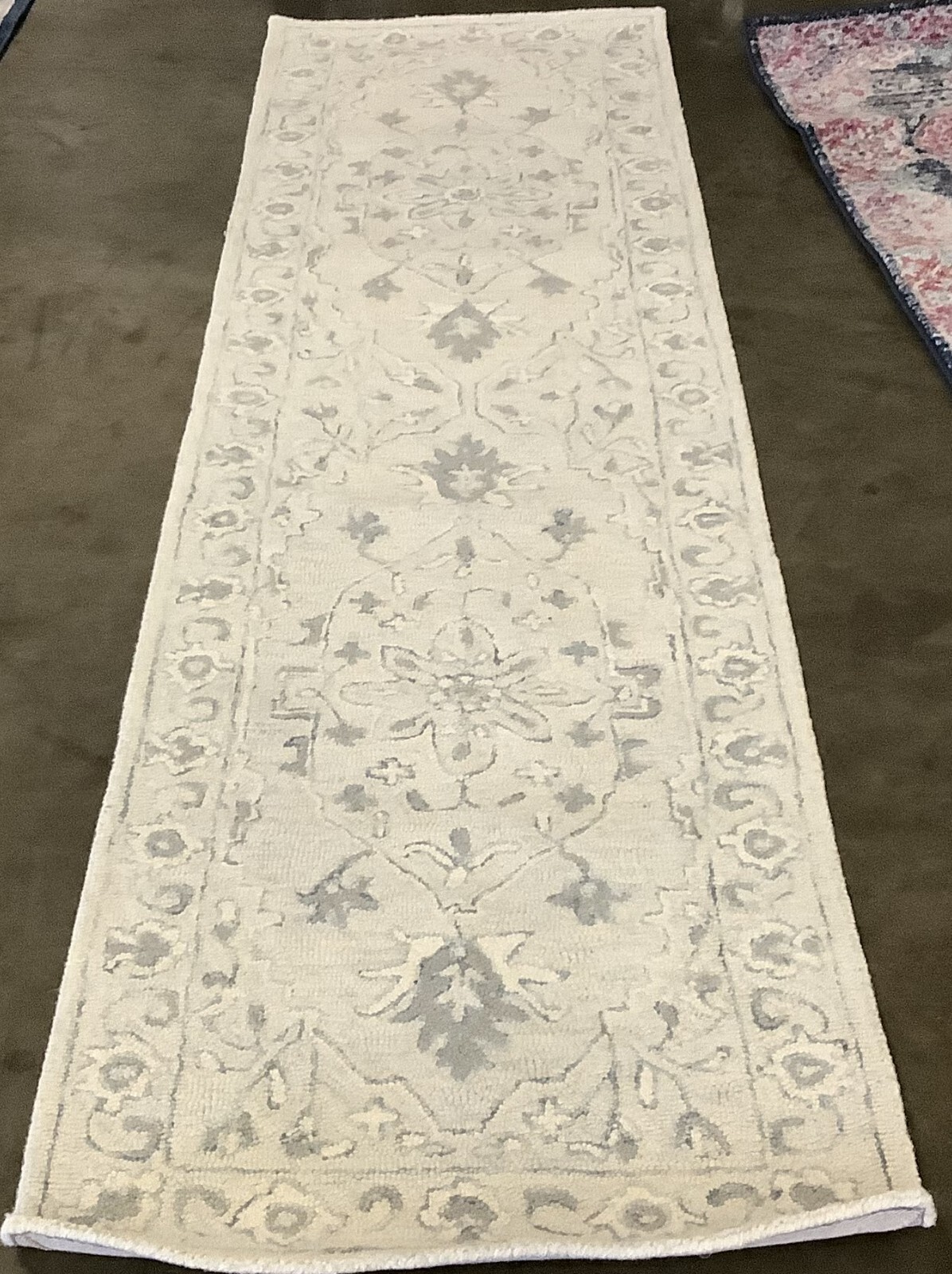 LIGHT BLUE / IVORY 2′-3″ x 9′-0″ Flaw in Rug Reduced Price 1172675107 MLP504M-29