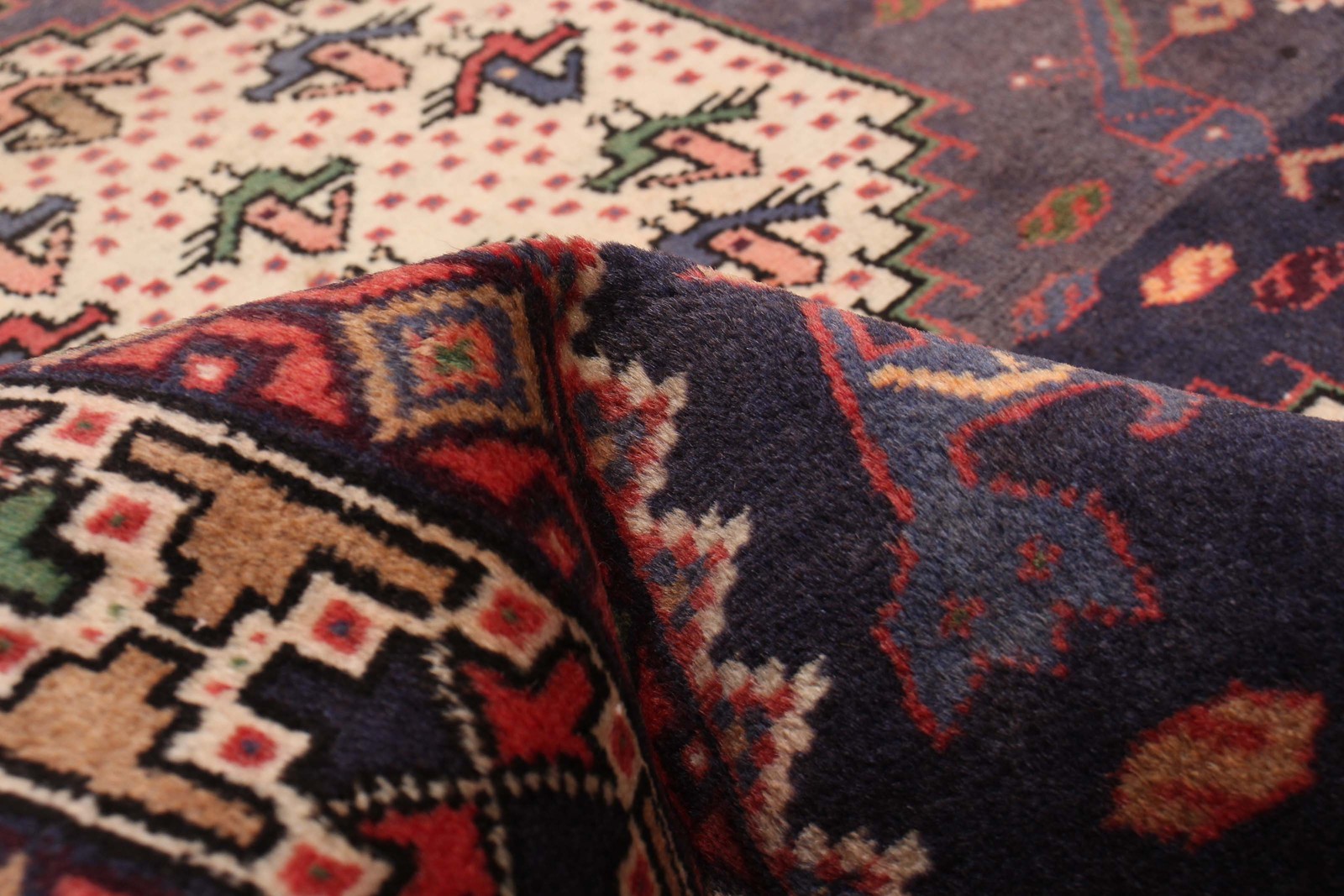 3’5″ x 9’6″ Vintage Hand-knotted Runner Rug Traditional Oriental Wool Carpet