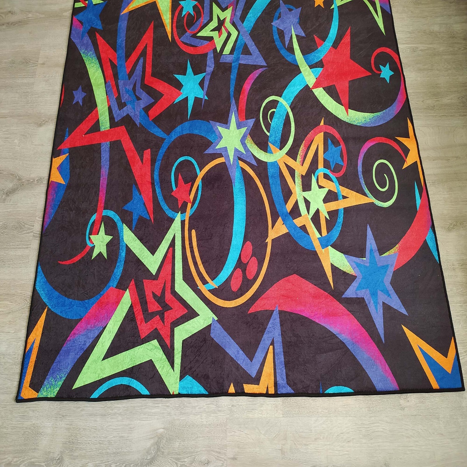 Star Rug, Colorful Carpet, Funky Room Rug, Kids Room Decor, Bright Stars Rug