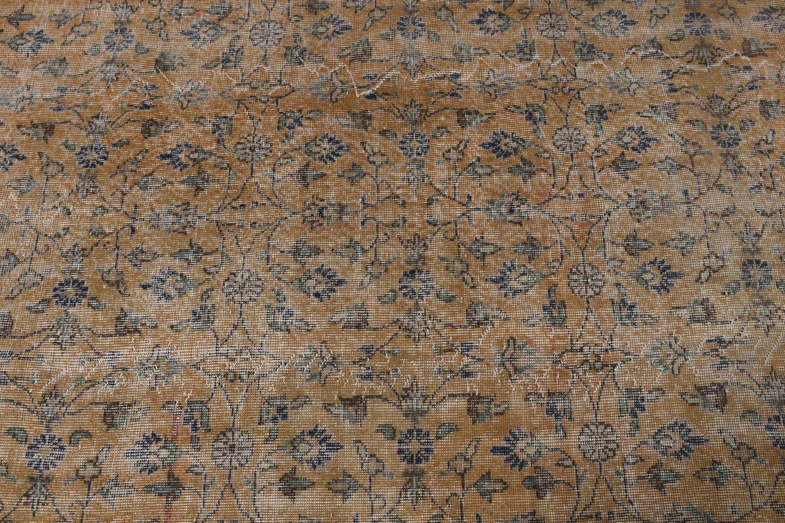 Turkish 4,5×9,5 ft Rug, Vintage Rug, Beige Floral Rug Wool