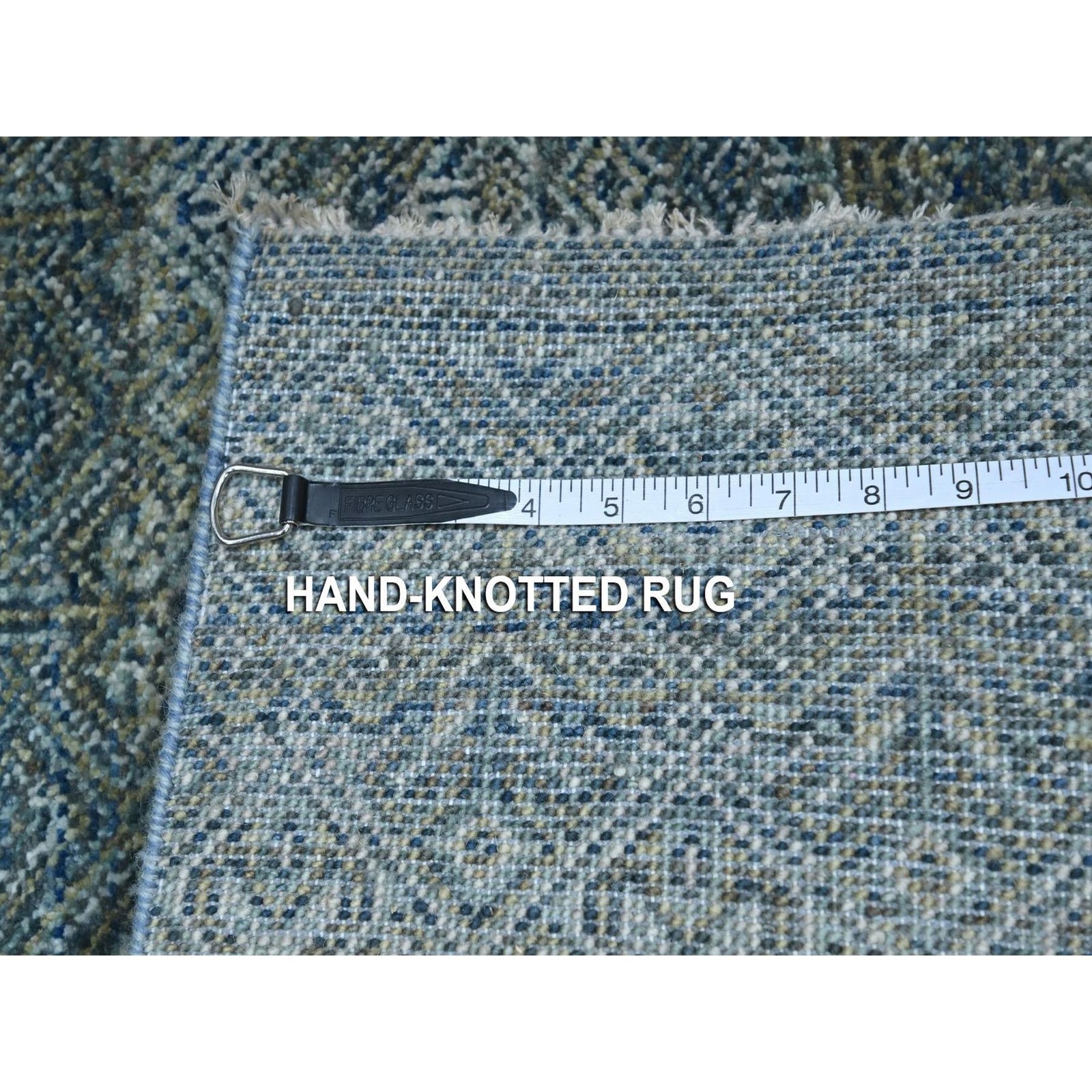 3’x5′ Ocean Blue Kohinoor Herat Pattern Wool Hand Knotted Oriental Rug R76880