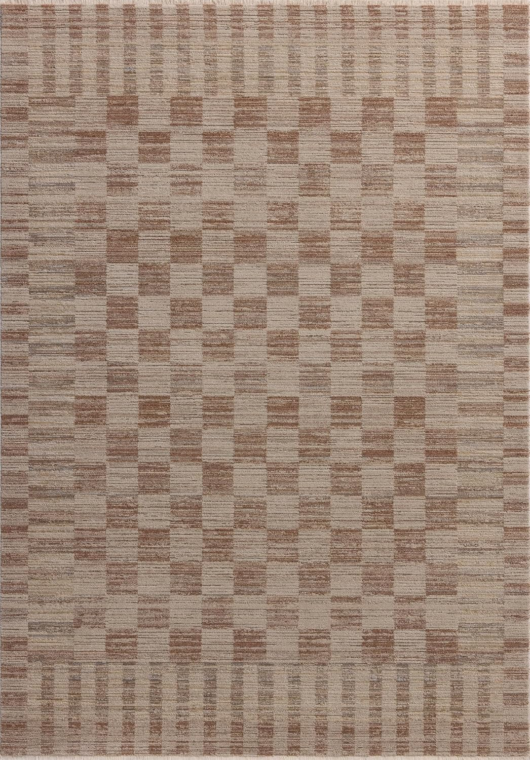 Loloi Amber Lewis Cali Collection CIL-06 Brick/Natural 6′-7″ X 9′-2″ Area Rug