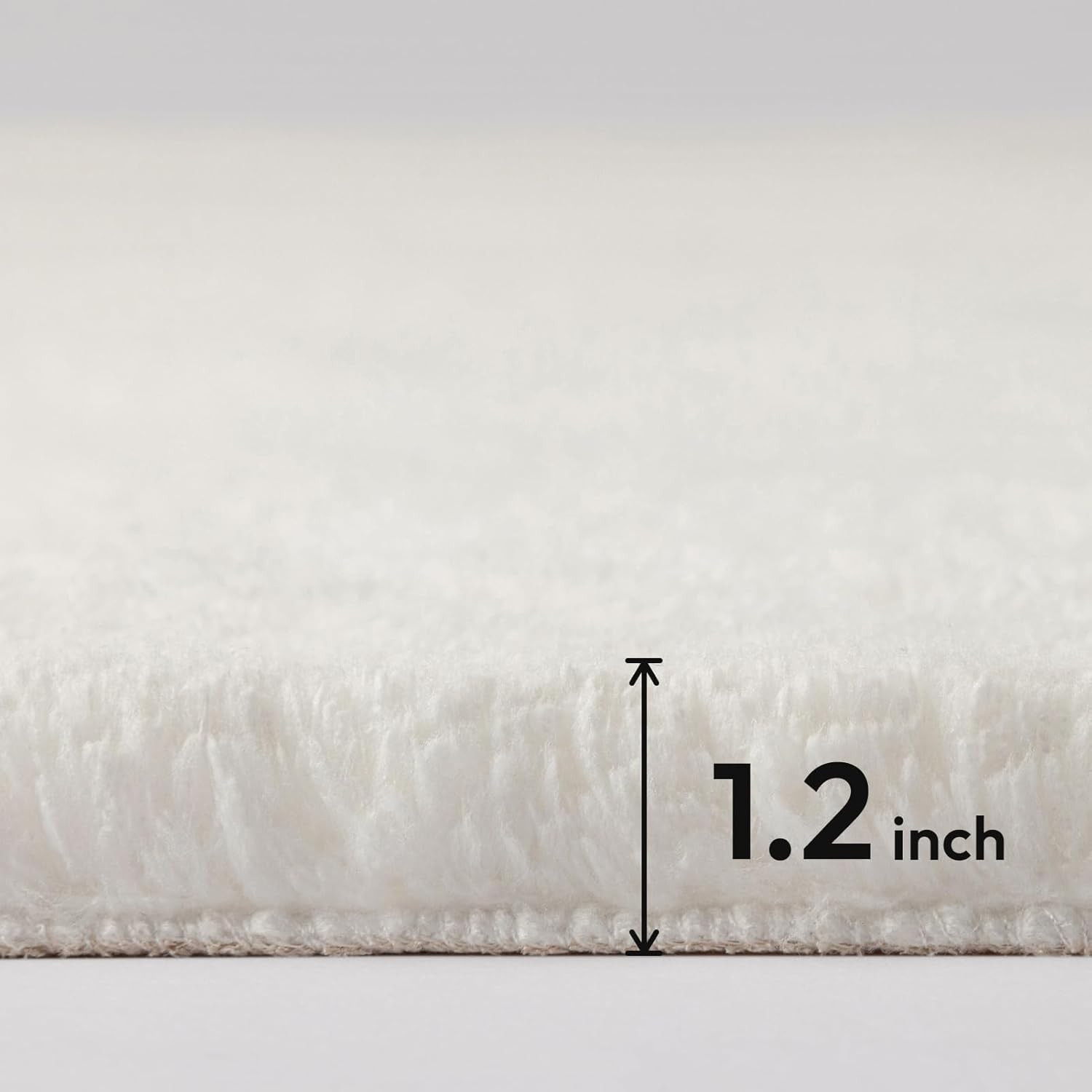 Ashler Faux Fur Rug, Upgraded Soft Faux Rabbit Fur White Area Rugs, 2 x 6 Feet,