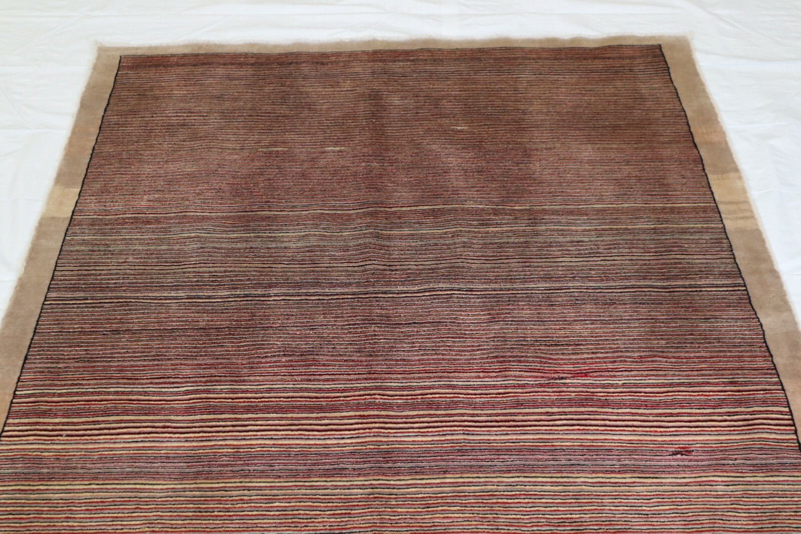 5’1″ x 8’4″ ft. Gabeh Oriental Wool Area Tribal Gaba Afghani Indo Rug
