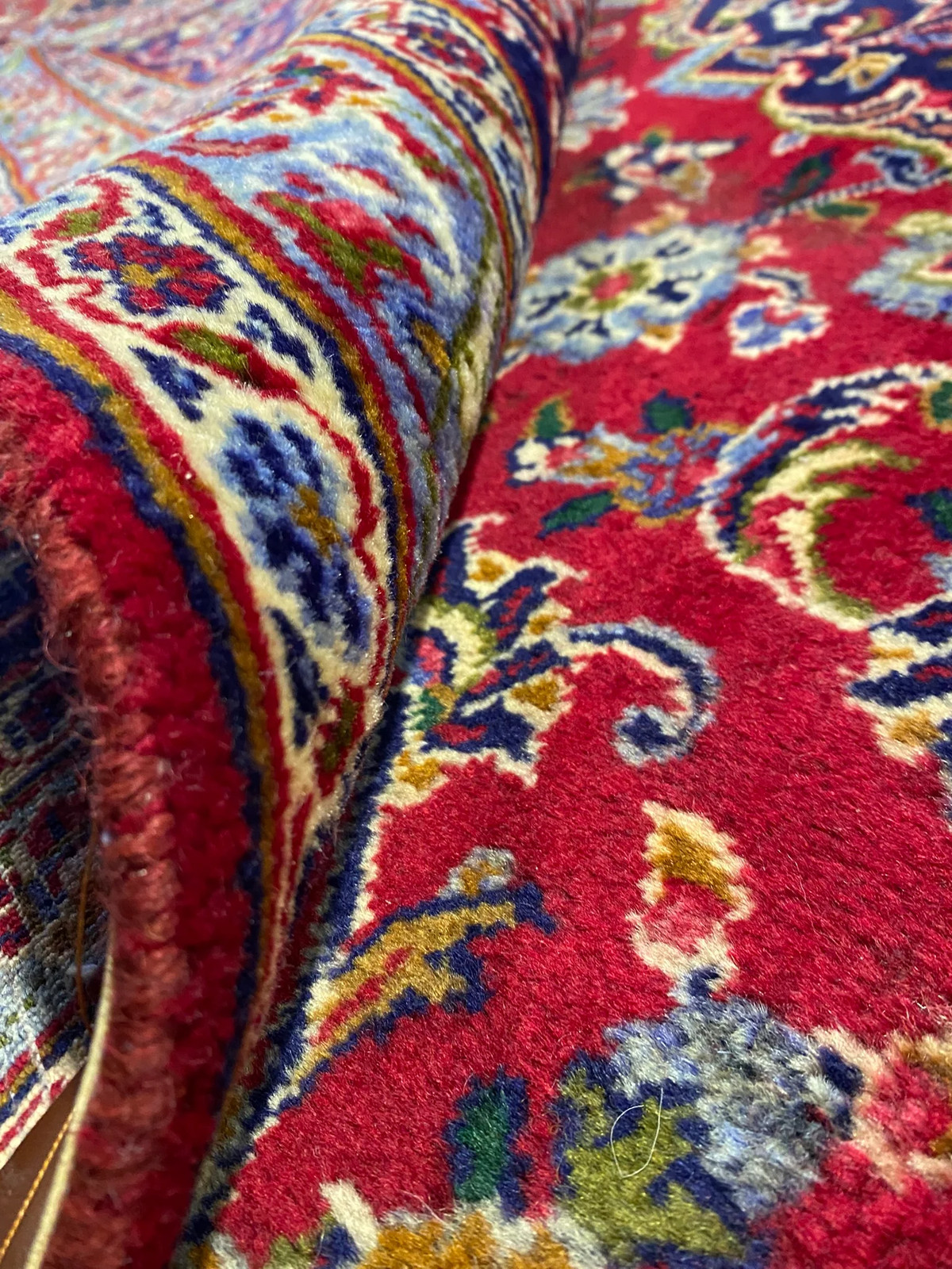 9.8 x 13.2 Authentic Perrsian Kashaan Rug Traditional Carpet Irran #F-6830