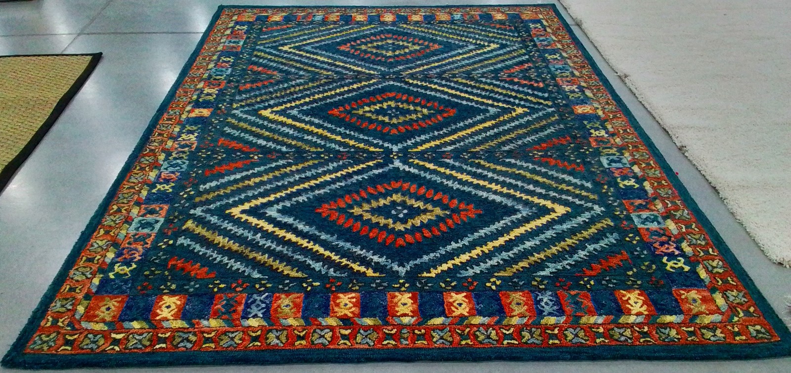 RUST / GREEN 8′-0″ x 10′-0″ Back Stain Rug, Reduced Price 1172791389 APN815P-8
