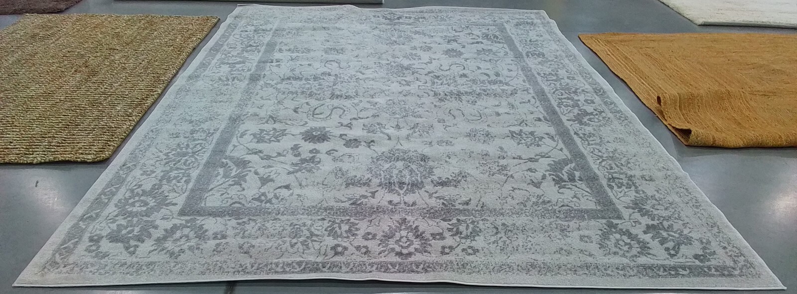 IVORY / SILVER 9′-0″ x 12′-0″ Back Stain Rug, Reduced Price 1172768015 ADR109C-9