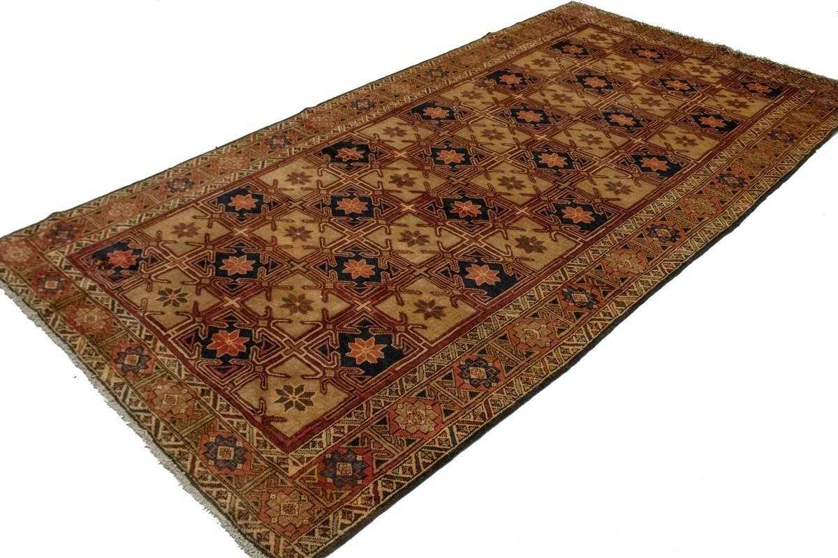 5X10 ft Rare Vintage Handmade Oriental Runner Rug Unique Pattern Kitchen Hallway