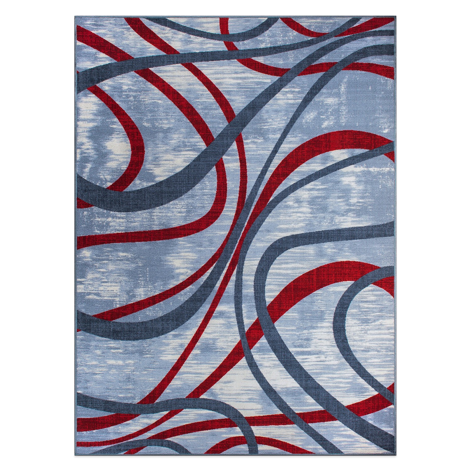 Rugshop Area Rug Distressed Abstract Lines Non Slip Rug Rugs for Dining Room 5×7