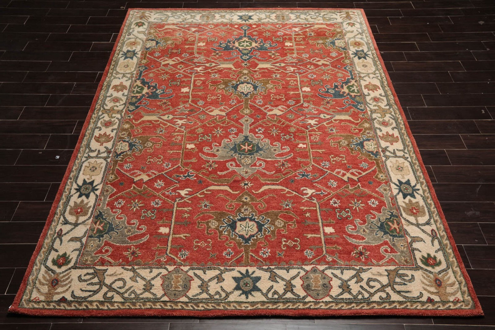 Multi Sizes Multi Color Handmade 100% Wool Arts & Crafts Oriental Area Rug