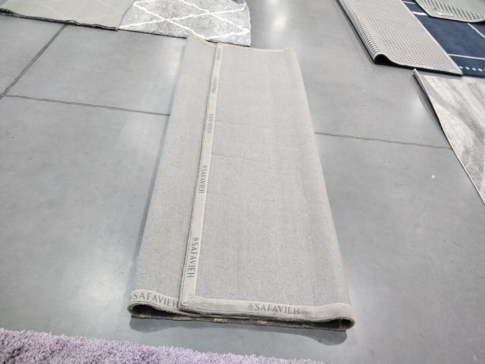 BEIGE / GOLD 8′ X 8′ Square Stained Rug, Reduced Price 1172731533 SOH519B-8SQ