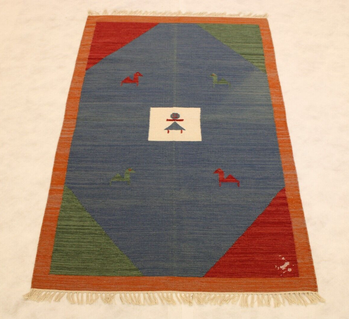 4’0″ x 6’0″ ft. Dharrie Vegetable Dye Hand Knotted Oriental Area Wool Rug