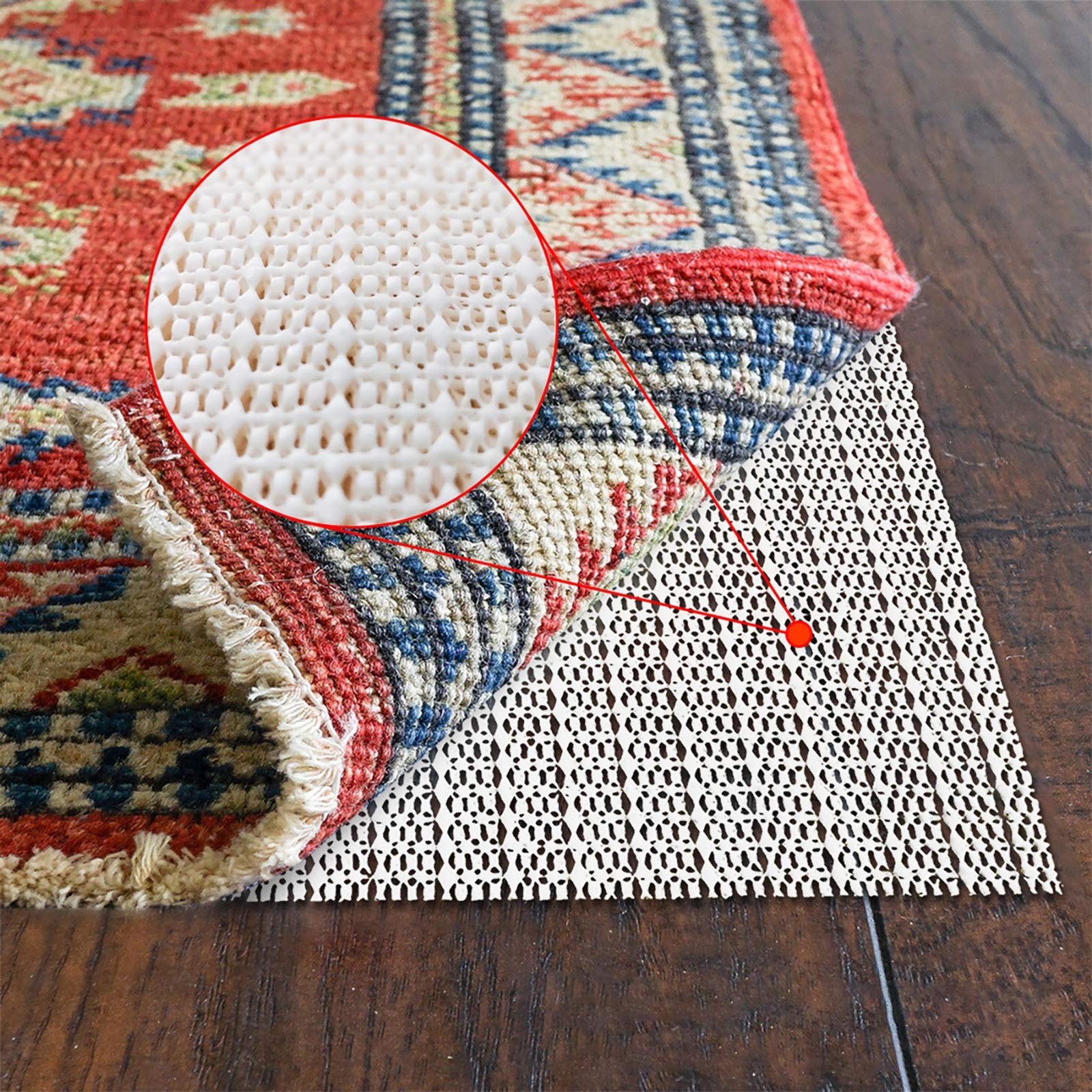 6×9 Non-Slip Area Rug Pad Gripper for Any Hard Surface Floors Ft, Beige