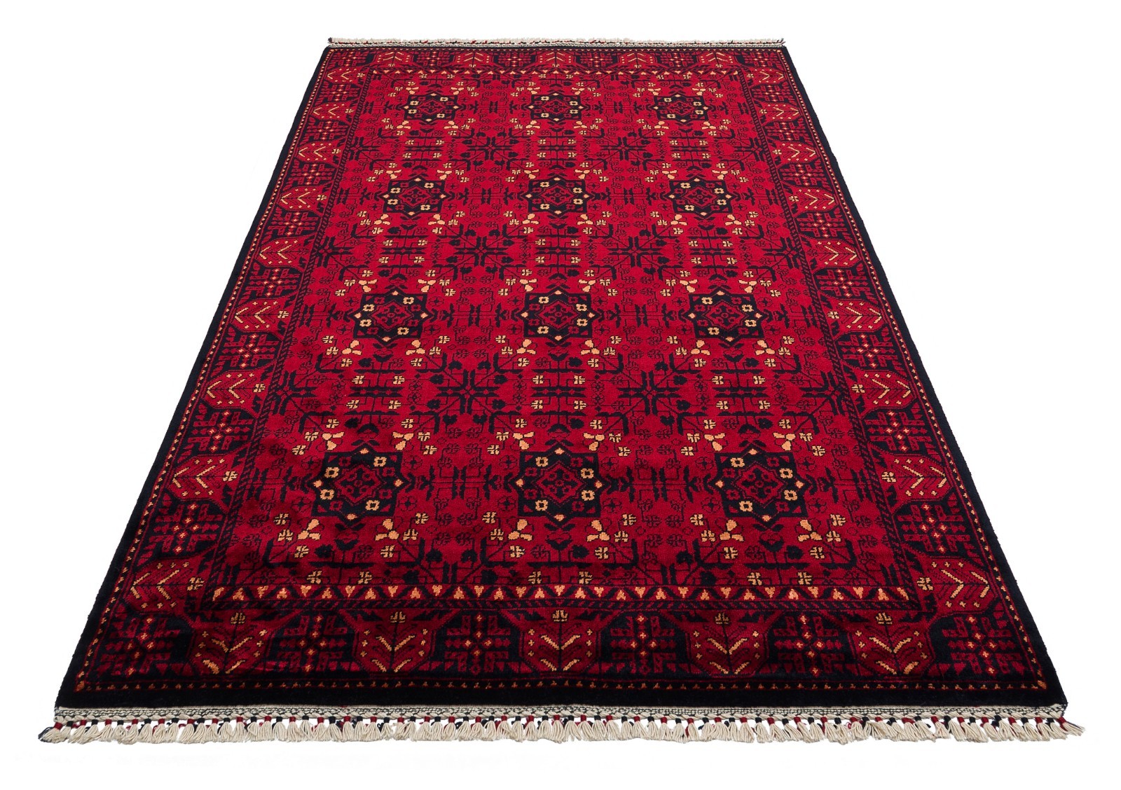 Hand Woven Turkish Kilim Rug Vintage Red Black Burgundy Geometric 5×8 7×10 8×11