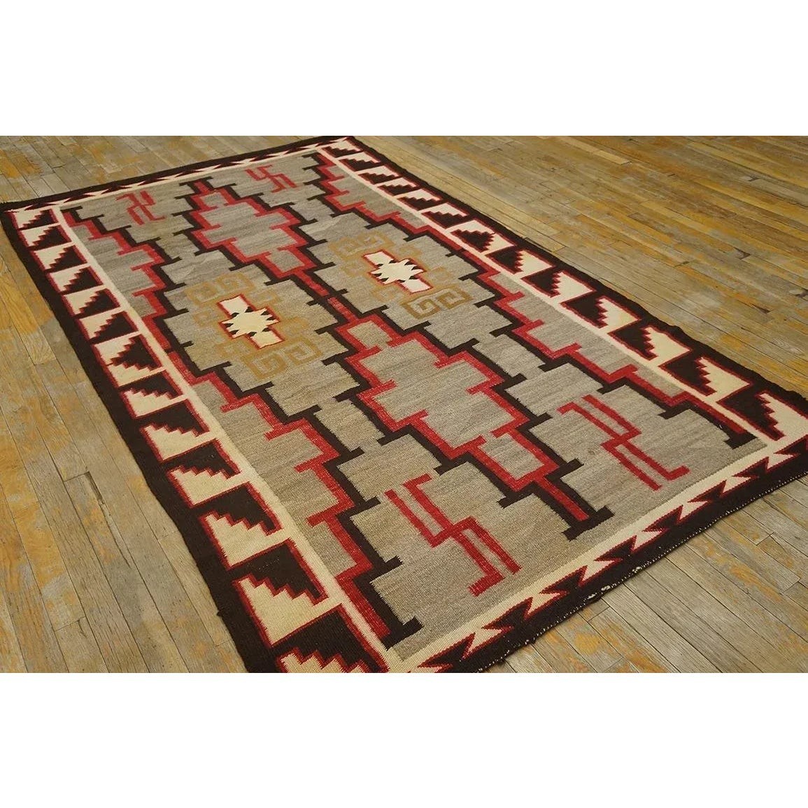 Southwest Navajo Kilim Wool Rug Handwoven Native American Aztec Large Area Rug