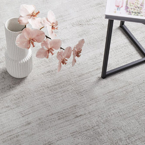 Hand-Loom Art Silk Area Rug, Hand-Knotted Viscose Carpet, Silky Viscose Area Rug