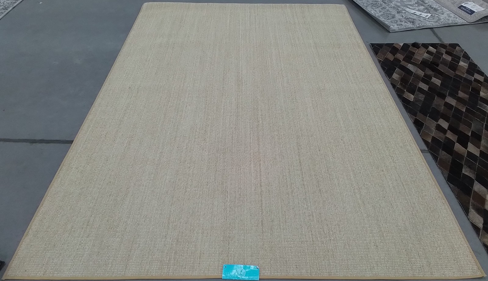 BEIGE / IVORY 6′-0″ x 9′-0″ Back Stain Rug, Reduced Price 1172798363 MSR9501C-6