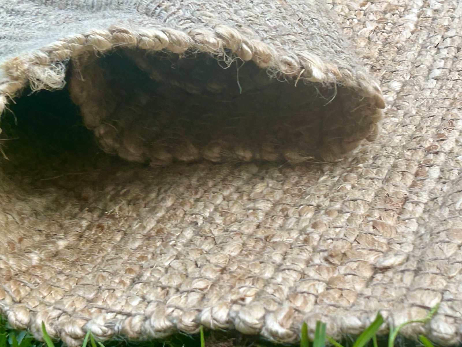 10×14 Handwoven Natural Jute Area Rug Farmhouse Coastal Chunky Woven LARGE