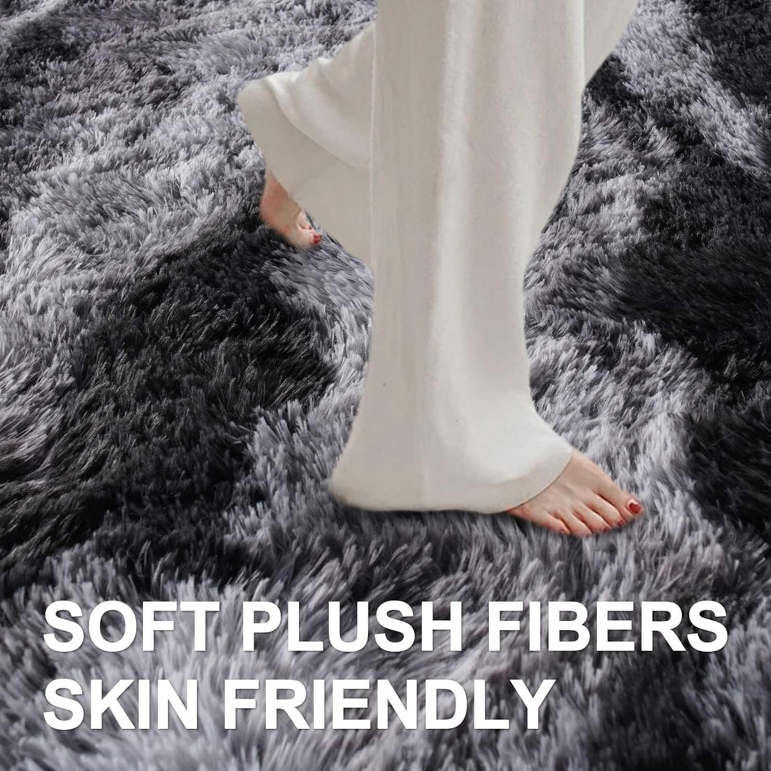9X12 Ft Extra Large Shag Rugs for Living Room, Ultra Soft Fluffy Furry Area Rugs