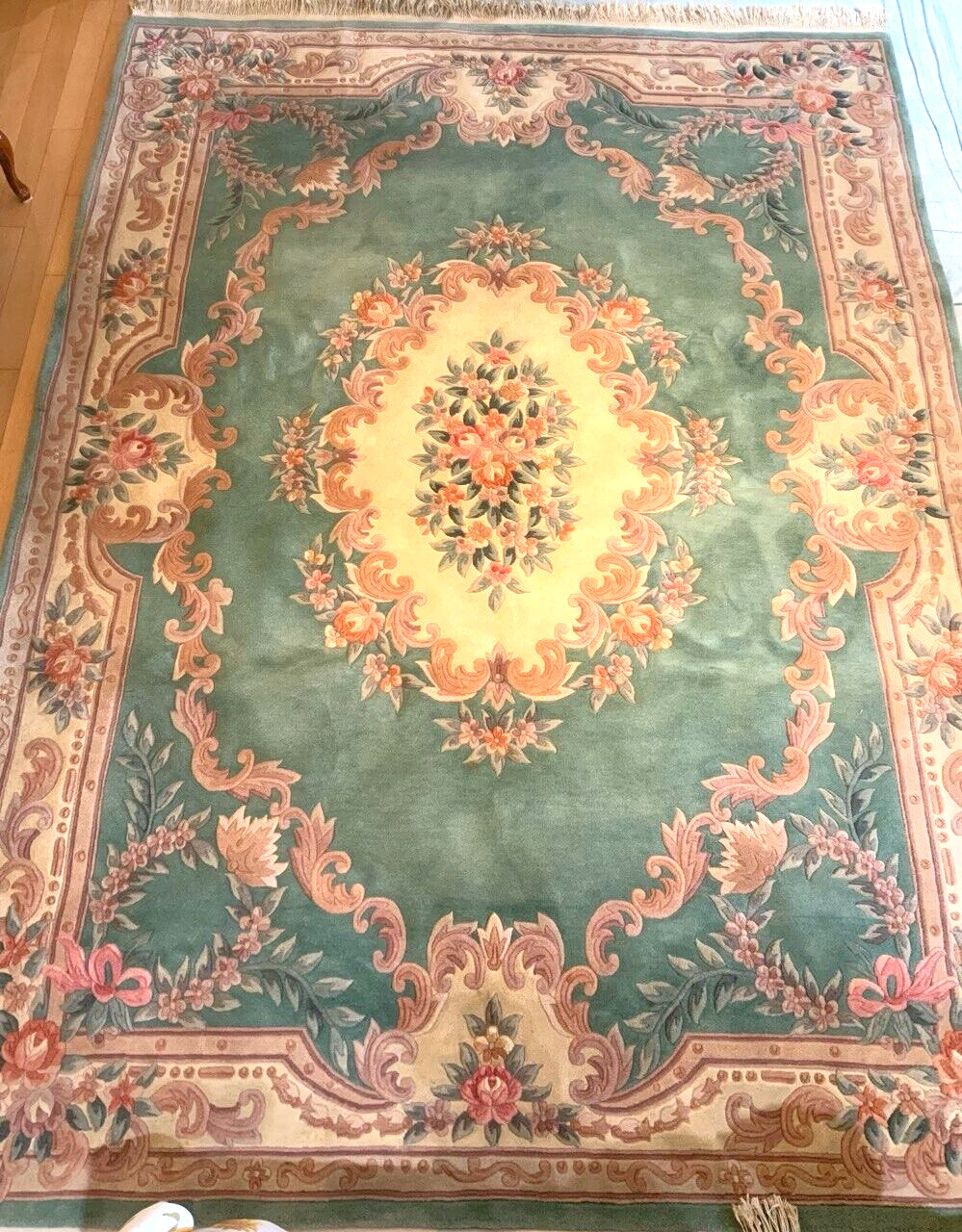 CHINESE HAND KNOTTED 100% CAMEL WOOL 90 LINE THICK ORIENTAL RUG 8’x11.6′