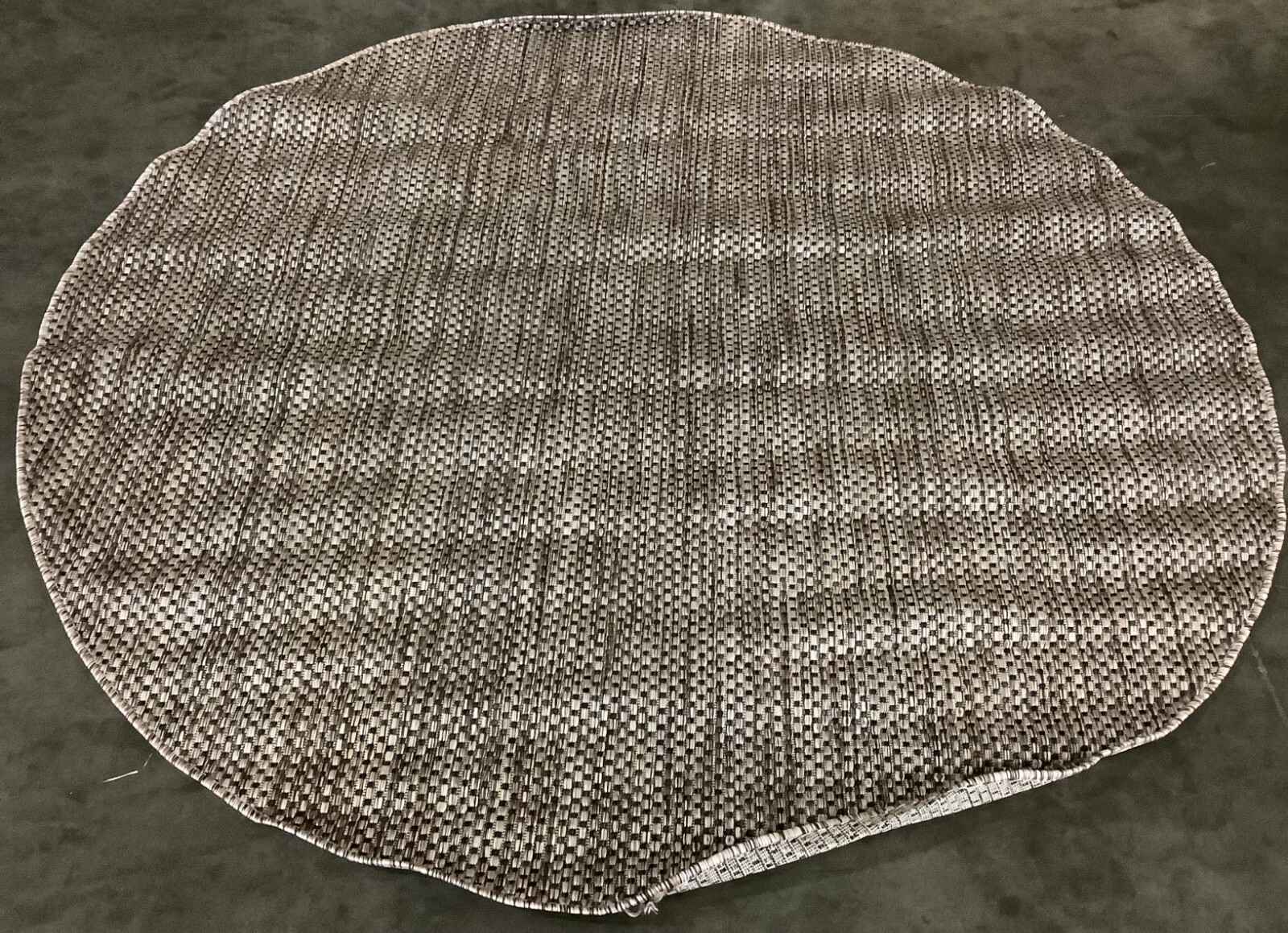 NATRL / BLACK 6′-7″ X 6′-7″ Damaged Rug Reduced Price 1172668033 CY8521-37312-7R