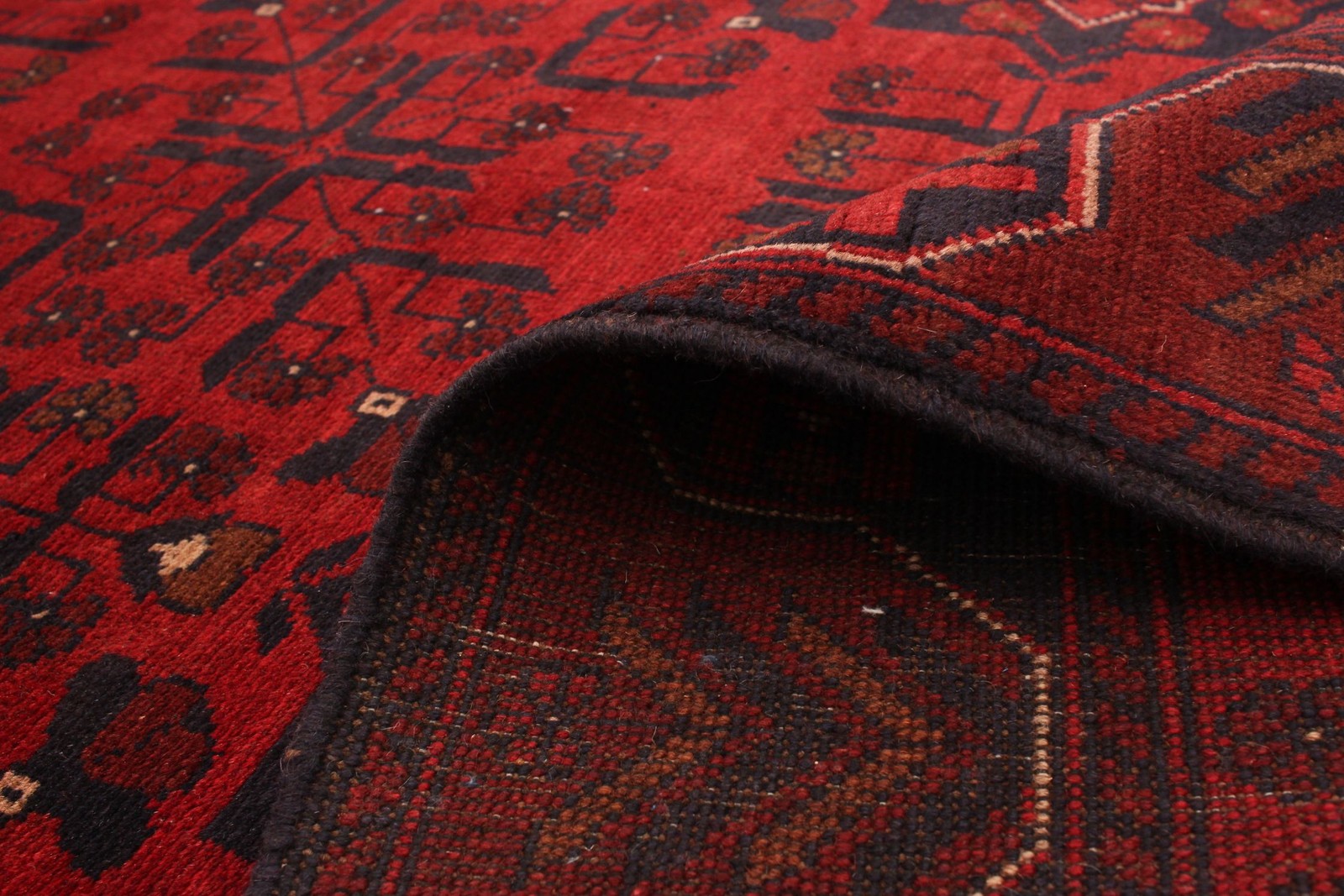 Traditional Hand-Knotted Geometric Area Rug 4’1″ x 6’4″ Oriental Wool Carpet