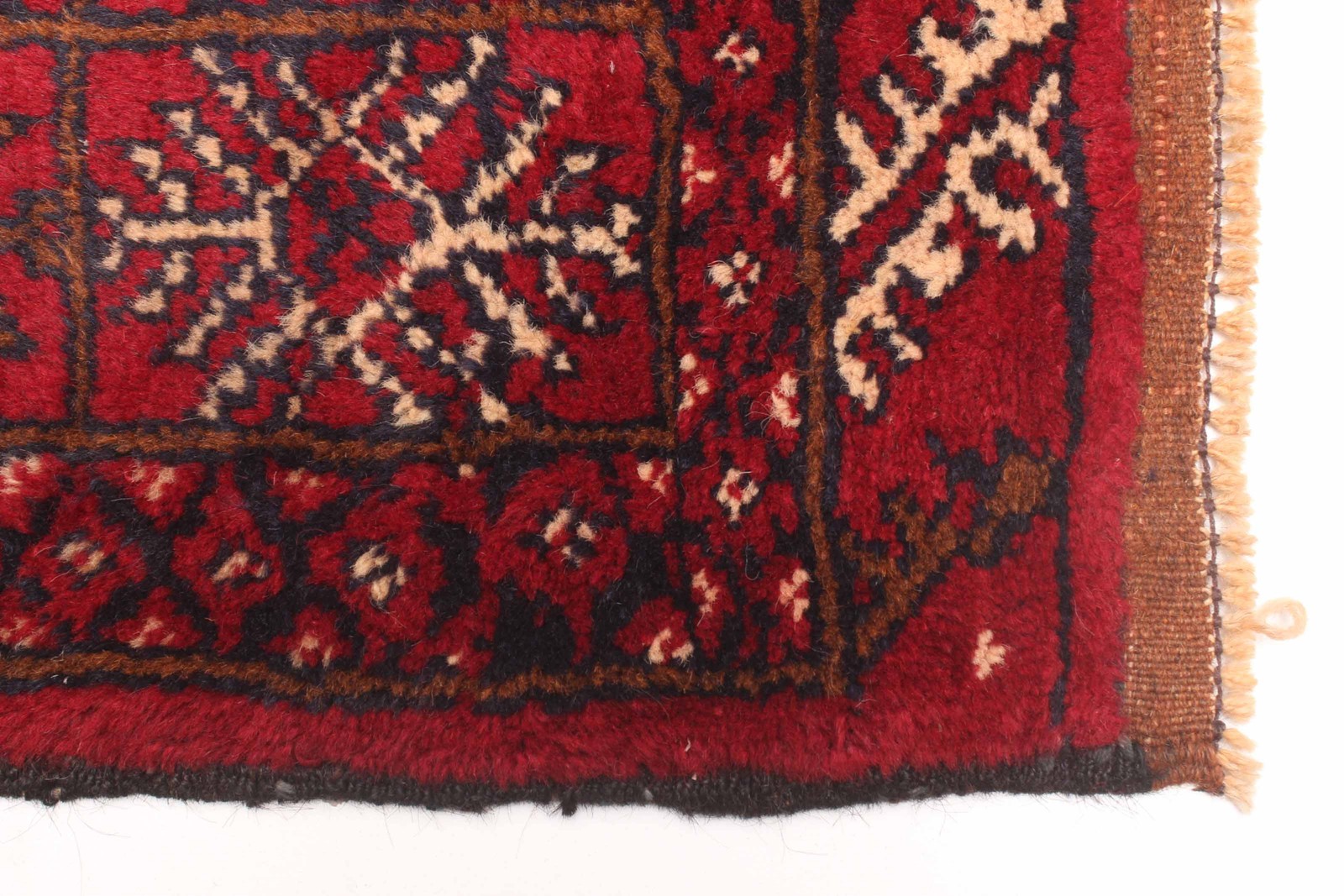 Vintage Hand-Knotted Area Rug 3’8″ x 6’7″ Traditional Wool Carpet