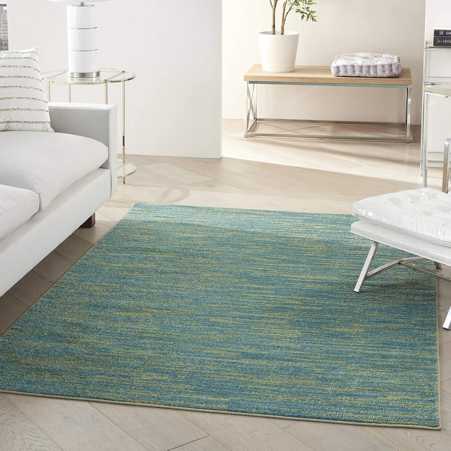 Elegant 6′ x 9′ Blue Green Rug – Perfect for Living Room, Bedroom & Dining Room