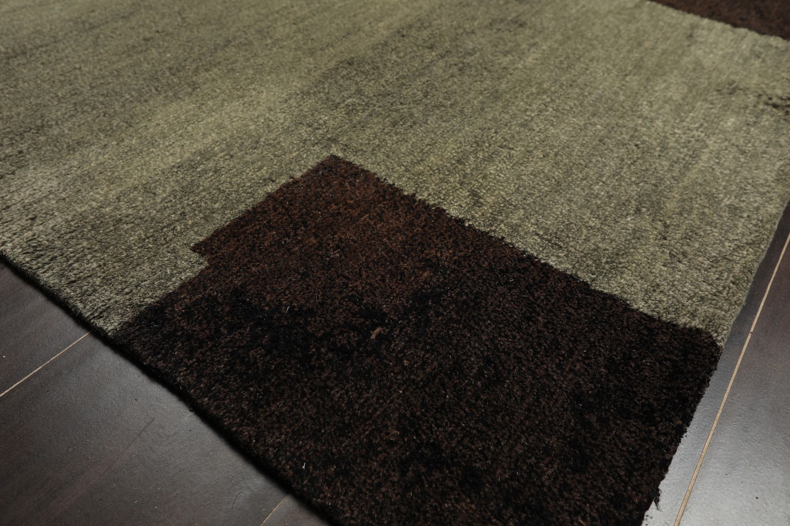 8×10 Tibetano Hand Knotted Wool & Silk Celadon Tibetan Modern Rug