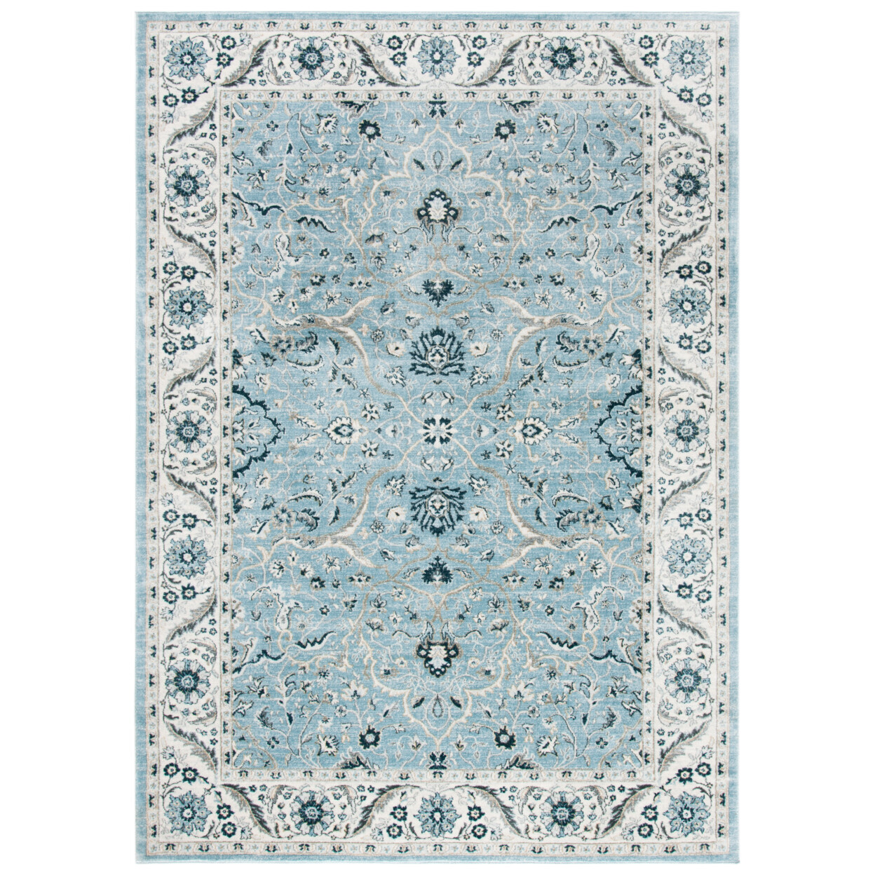 SAFAVIEH Isabella ISA912M Light Blue / Cream Rug
