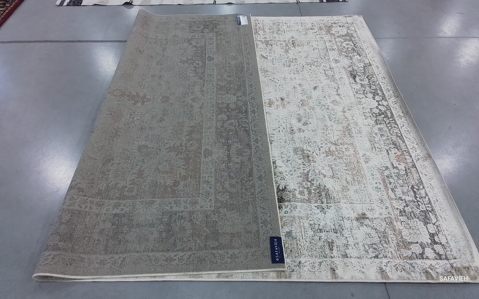 WRM BEIGE 8′-0″ x 10′-0″ Stained Rug Reduced Price 1172775193 VTG113-660-8