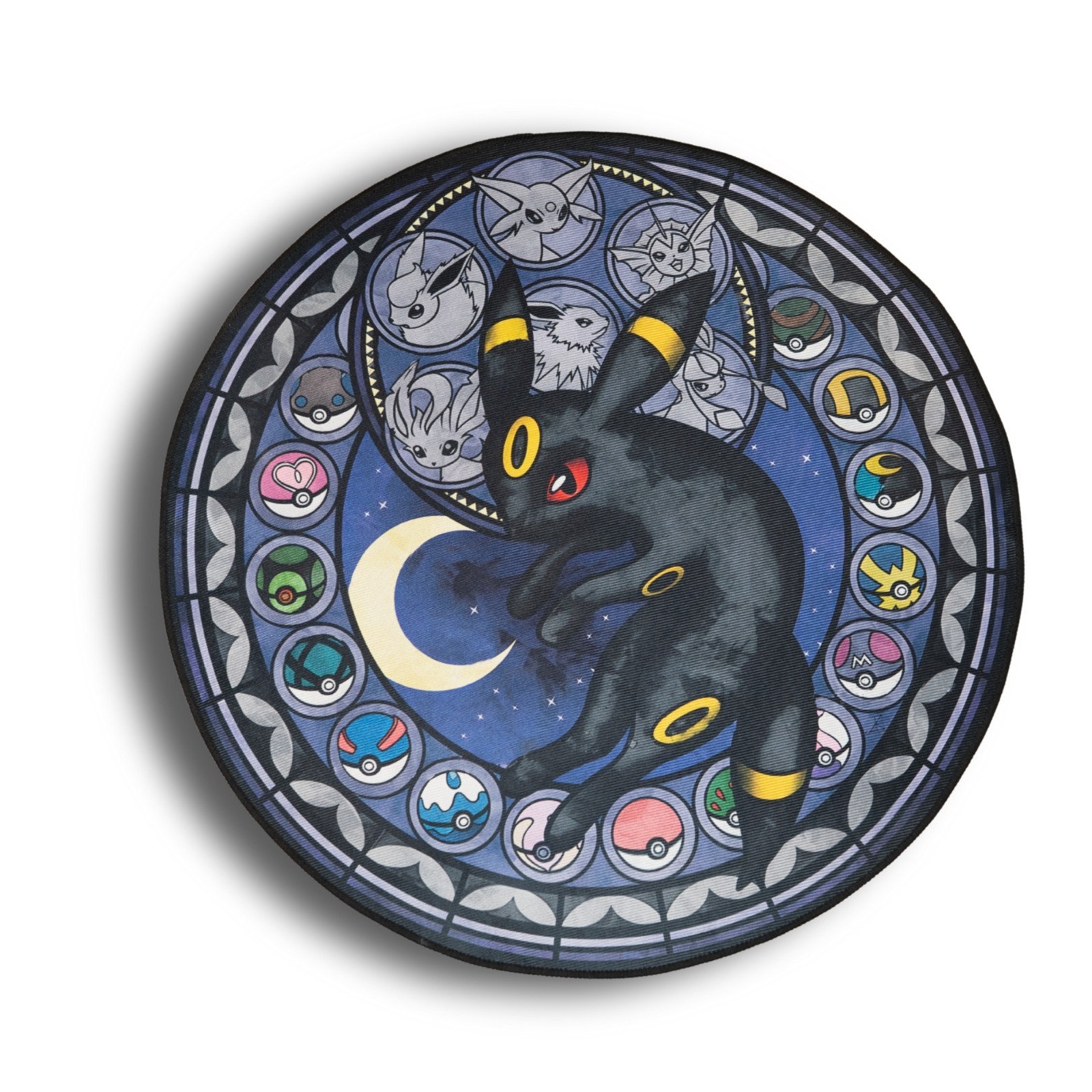 Pokémon Umbreon Eeveelution Rug 30″ Round Dark Type Floor Mat Premium Anime