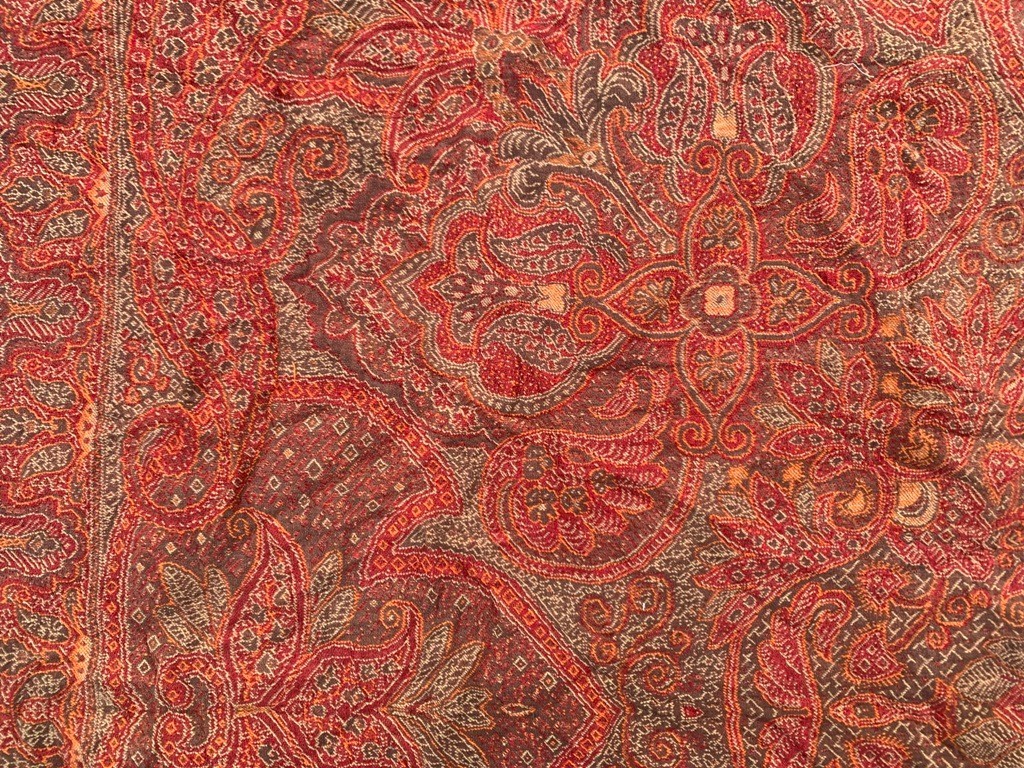 Vintage Paisley Shawl, 100 % Pure Woolen Scarf, Woolen shawl, Women Shawl 4×4 ft