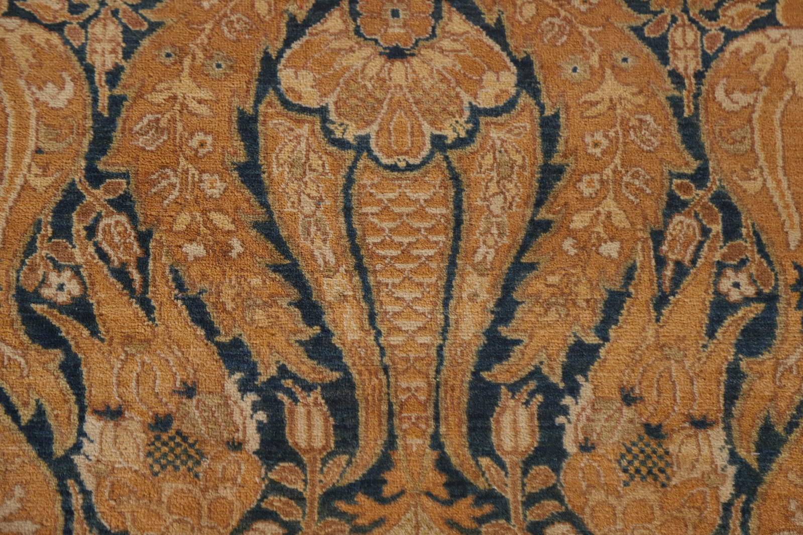 Vegetable Dye Art & Craft Style Area Rug 4×6 Ft Hand-Knotted Floral Wool Carpet