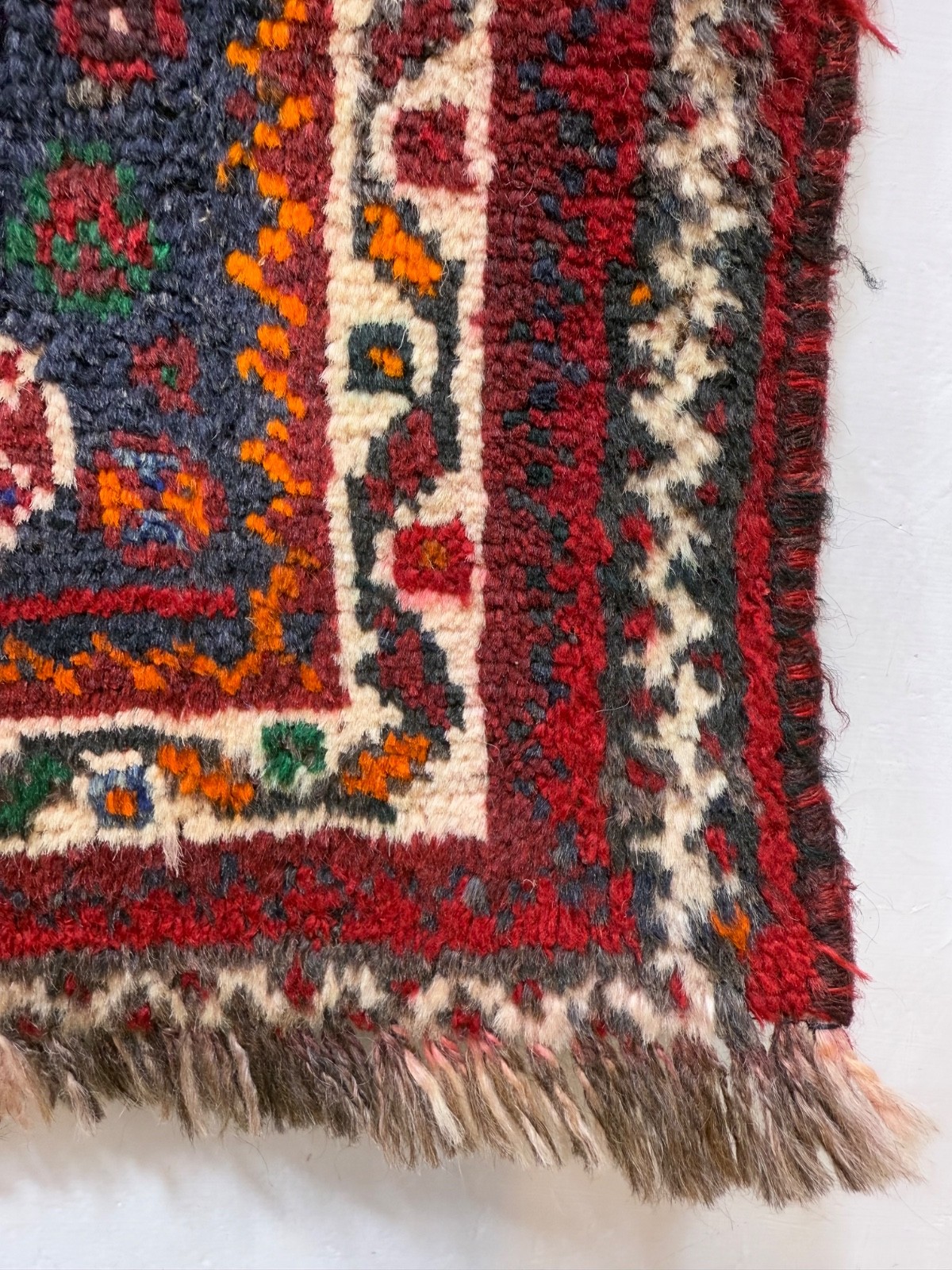 Vintage Hand Knotted Oriental Decorative Wool Rug Floor Covering 120×91 Cm