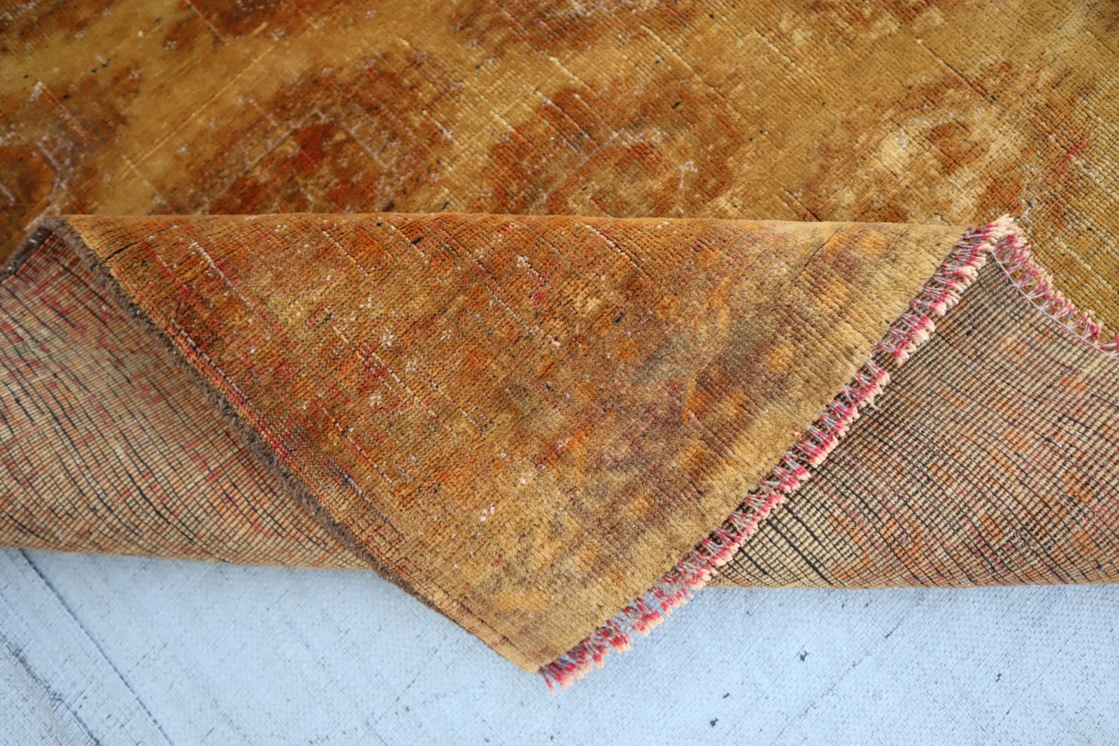 Antique Turkmen Tribal Saruq Rug 4×6 ft Handmade Nomadic Art Wool Low Pile Rug