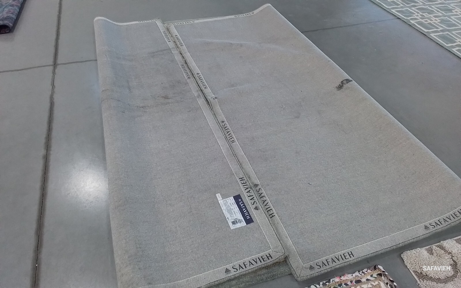 GRY BLUE BEIGE 9′-0″ x 12′-0″ Back Stain Rug Reduced Price 1172771582 AT822A-912