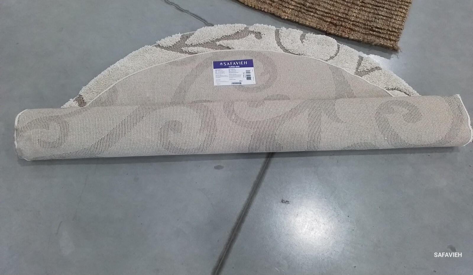 CREAM BEIGE 6′-7″ x 6′-7″ Back Stain Rug, Reduced Price 1172773886 SG455-1113-7R