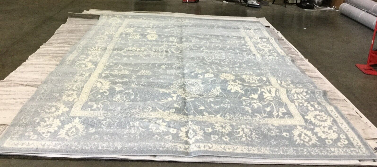 SLATE / IVORY 10′ X 14′ Stained Rug, Reduced Price 1172660444 ADR109T-10