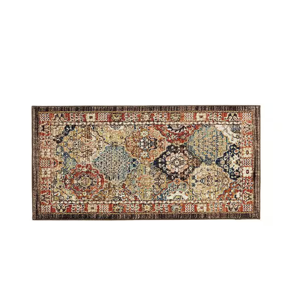 Patchwork Multi 2 Ft. X 4 Ft. Medallion Scatter Area Rug