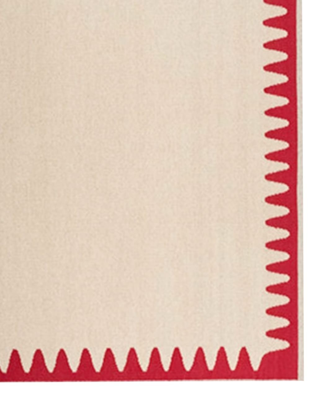 Scandinavian Red Swedish Kilim Border Wool Rug Handmade Flatweave Large Area Rug