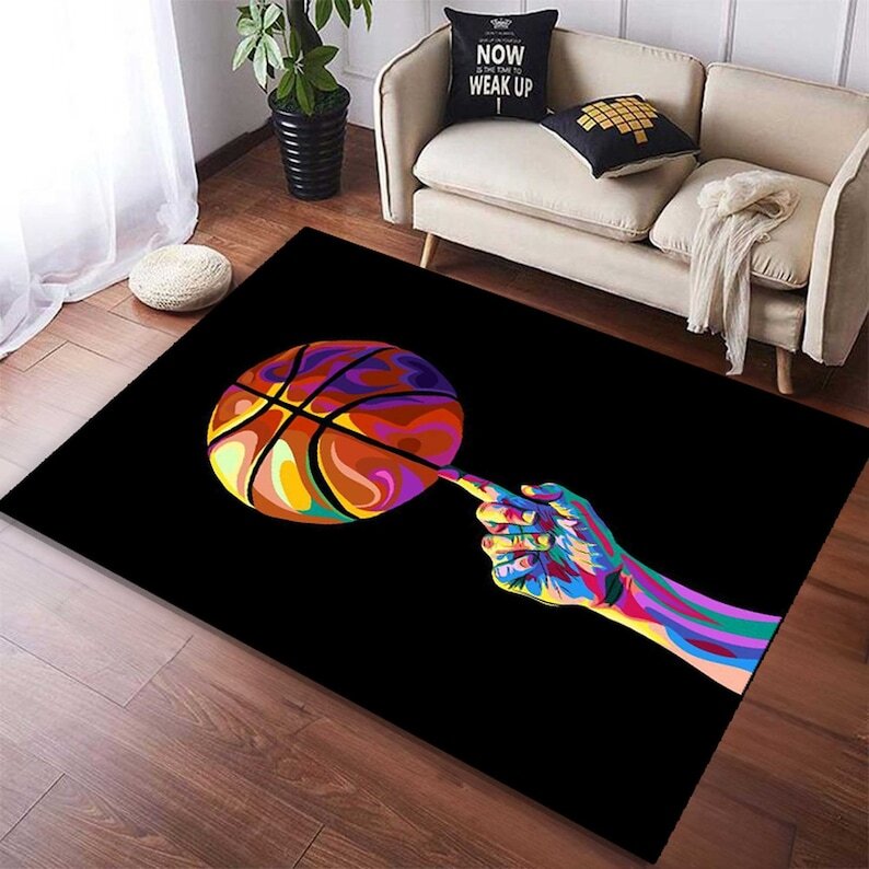Baketball Rug, NBA Rug, Kobe Bryant Rug, Michael Jordan Rug, Sport Rug,Gift Rug