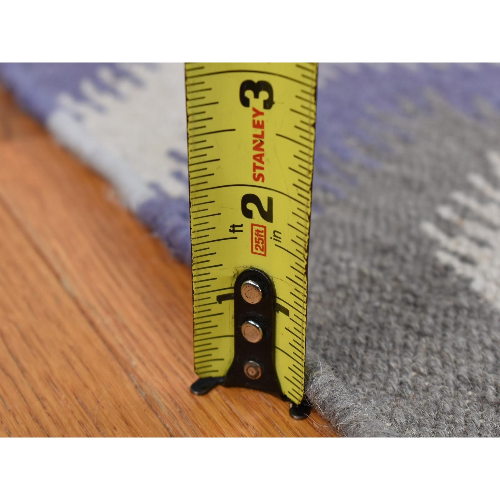 8’10″x12’2″ Blue Kilim Flat Weave Hand Woven Wool Reversible Rug R87860