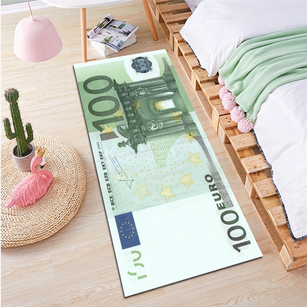 Non-Slip Carpet Banknote Money Dollar Area Rug Home Decor Kitchen Floor Mats New