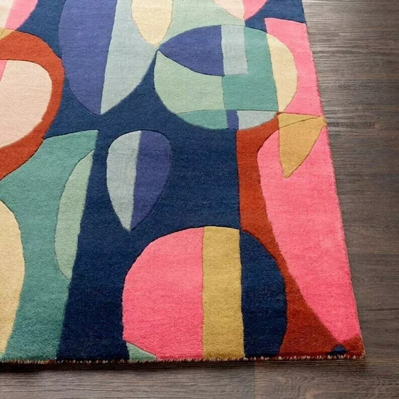 Bespoke Shaped Tufted Area Rugs for Bedroom Living Room Kitchen Dining Kids Room