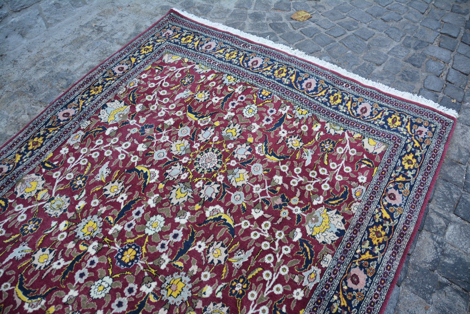 Rug, 6,3×9,3 ft Turkish Rug, Red Oriental Rug Wool