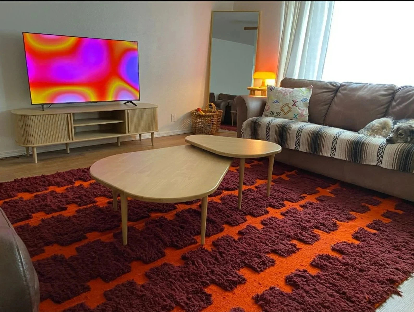 Moroccan Rug 6×9 – Handmade Wool Carpet with Boho Geometric 8×10 for living room